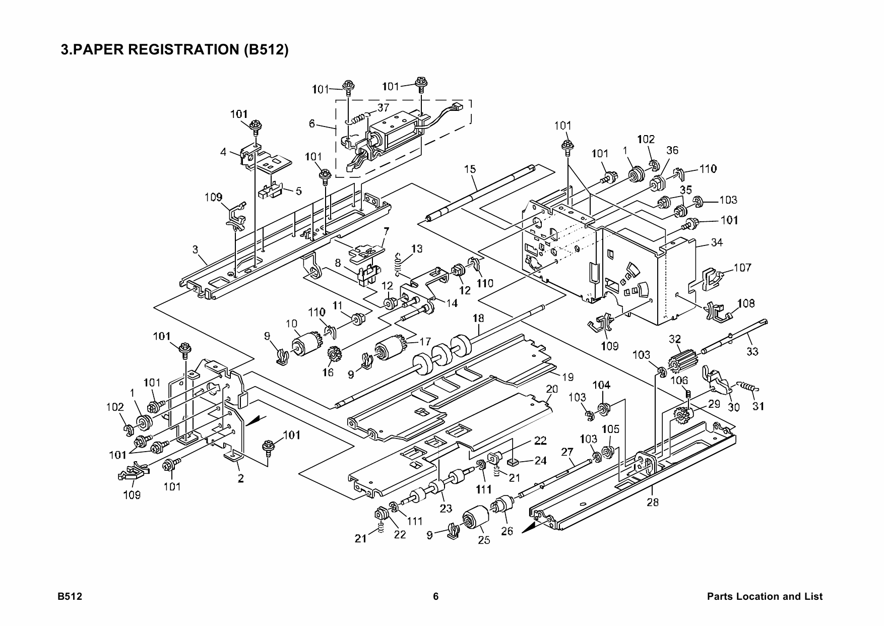 RICOH Options B512 Parts Catalog PDF download-3